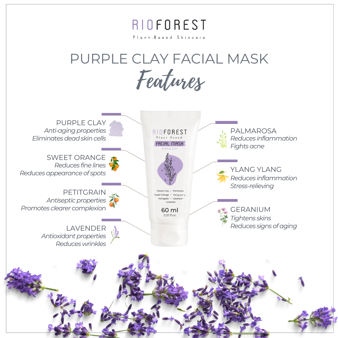 Purple Clay Facial Mask